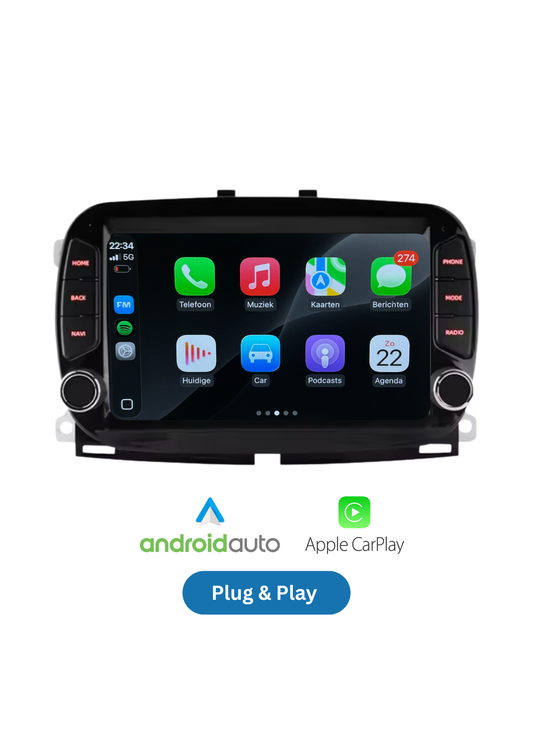 Fiat 500 (New Model) | CarPlay & Android Auto | 2016-2019 | 64GB