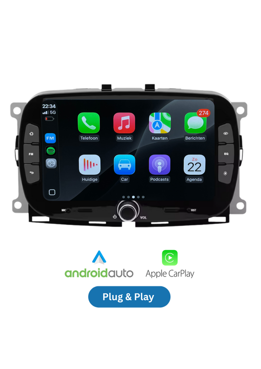 Fiat 500 | CarPlay & Android Auto | 2016-2019 | 64GB