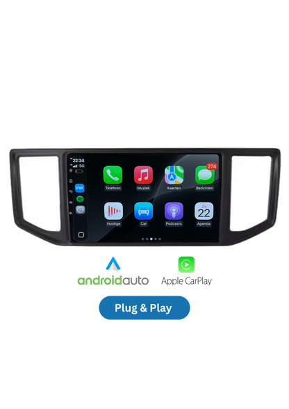 Volkswagen-Bildschirm (neuer Look) | Carplay und Android Auto kabellos | 64 GB