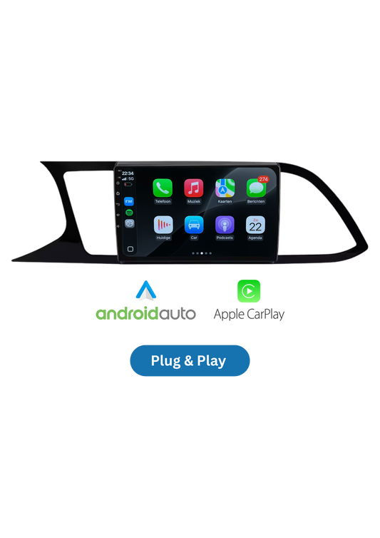 Seat Leon Scherm | Carplay & Android auto draadloos | 2012-2020 | 64 GB
