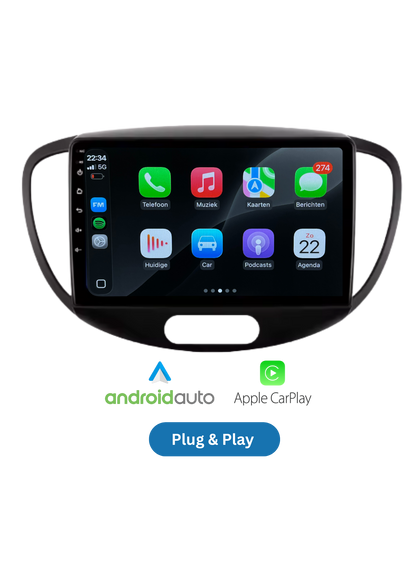 Fiat 500 Bildschirm 9 ZOLL | Kabelloses Carplay und Android Auto | 2G-64GB