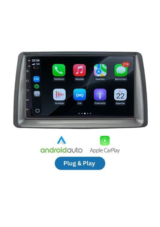 Fiat 500 Bildschirm 9 ZOLL | Kabelloses Carplay und Android Auto | 2G-64GB
