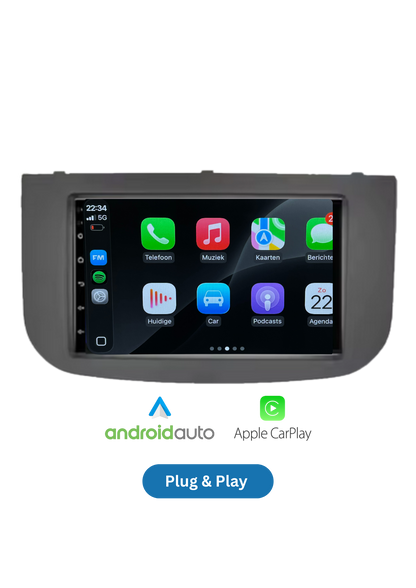 Fiat 500 Bildschirm 9 ZOLL | Kabelloses Carplay und Android Auto | 2G-64GB