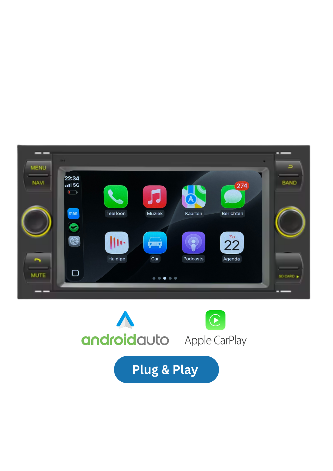 KIA Picanto | CarPlay &amp; Android Auto | 2011–2016 | 64 GB