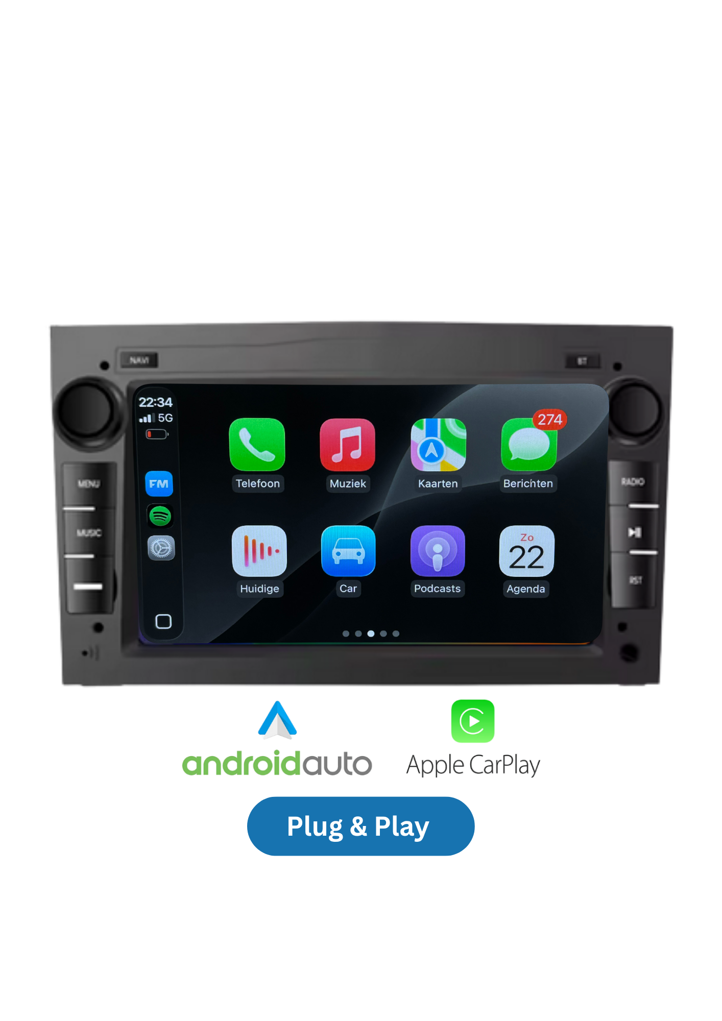 Seat Bildschirm | Kabelloses CarPlay & Android Auto | 64 GB