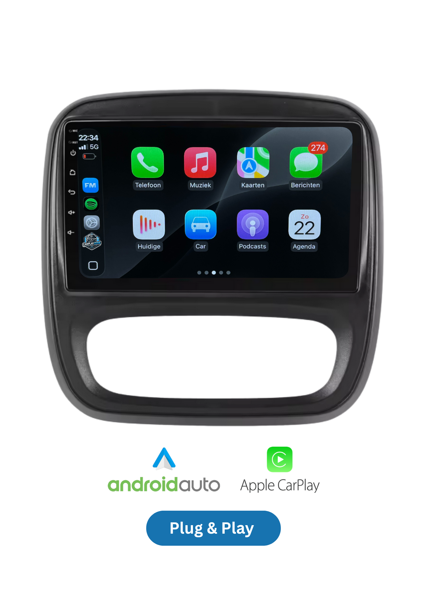 Renault Traffic & Opel Vivaro & Fiat Talento | CarPlay & Android Auto | 64GB