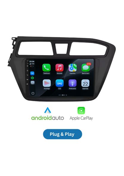 Fiat 500 Bildschirm 9 ZOLL | Kabelloses Carplay und Android Auto | 2G-64GB