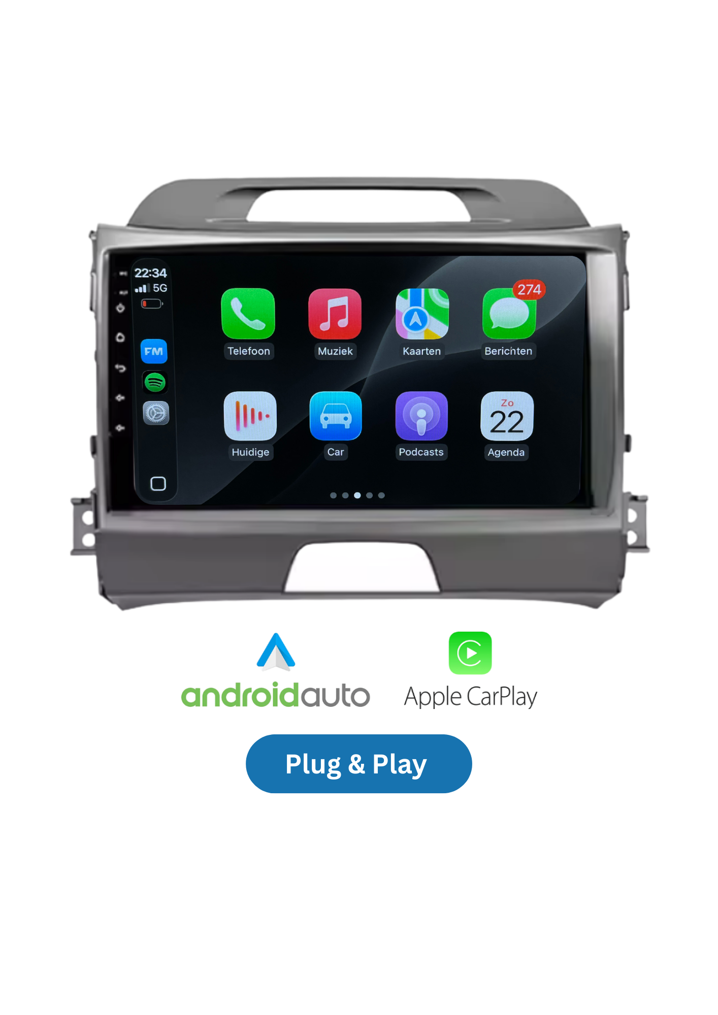 KIA Picanto | CarPlay &amp; Android Auto | 2011–2016 | 64 GB