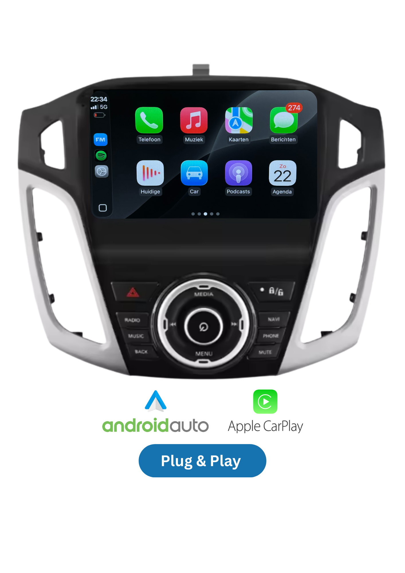 KIA Picanto | CarPlay &amp; Android Auto | 2011–2016 | 64 GB