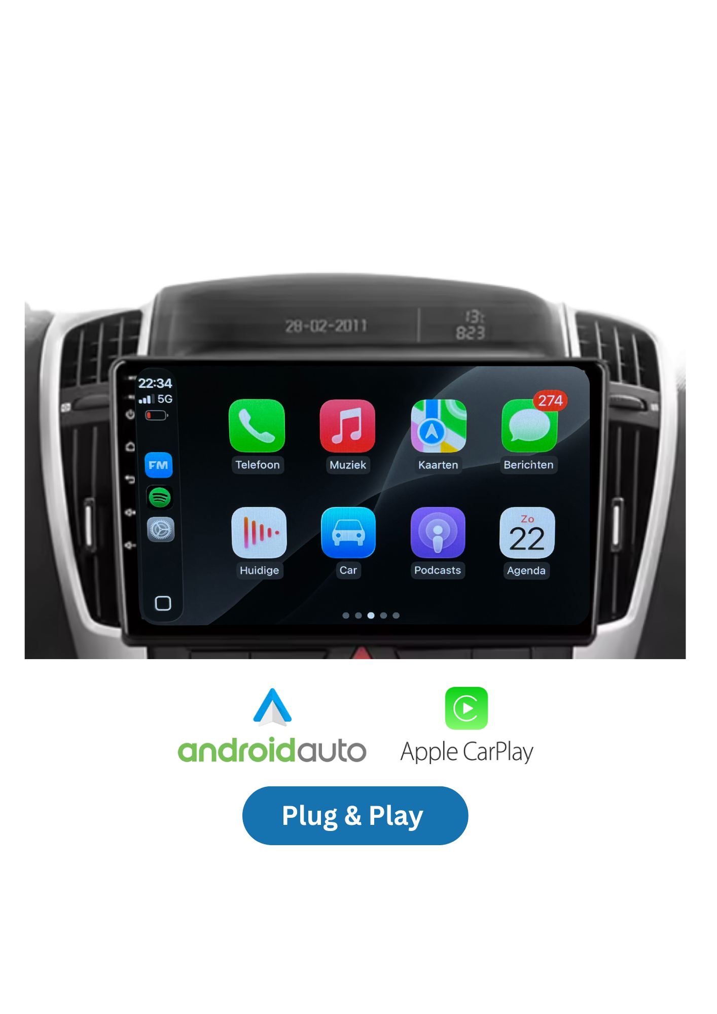 KIA Picanto | CarPlay &amp; Android Auto | 2011–2016 | 64 GB