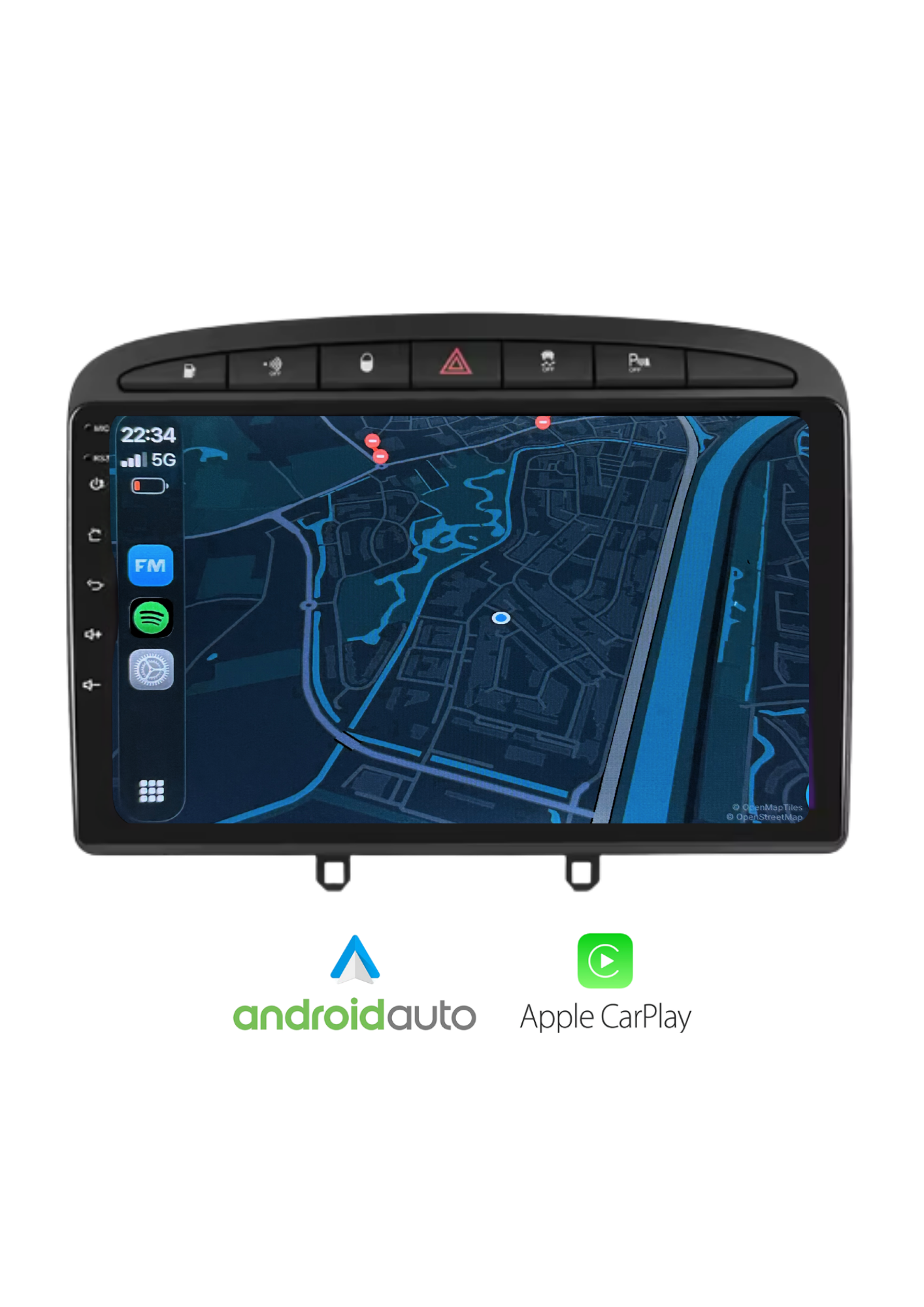 Peugeot 308 | CarPlay & Android Auto | 2007-2015 | 64 GB