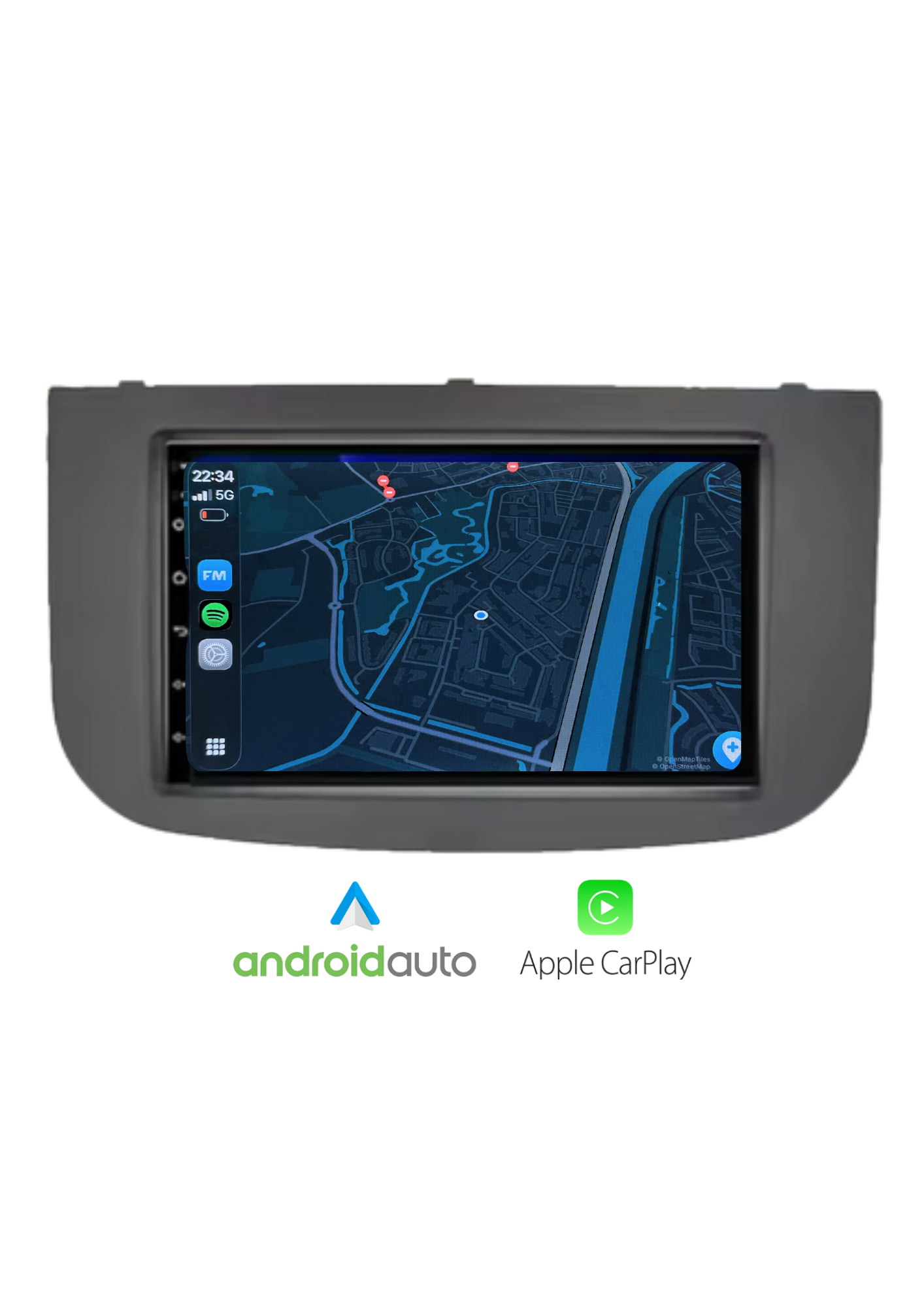 Fiat 500 Bildschirm 9 ZOLL | Kabelloses Carplay und Android Auto | 2G-64GB