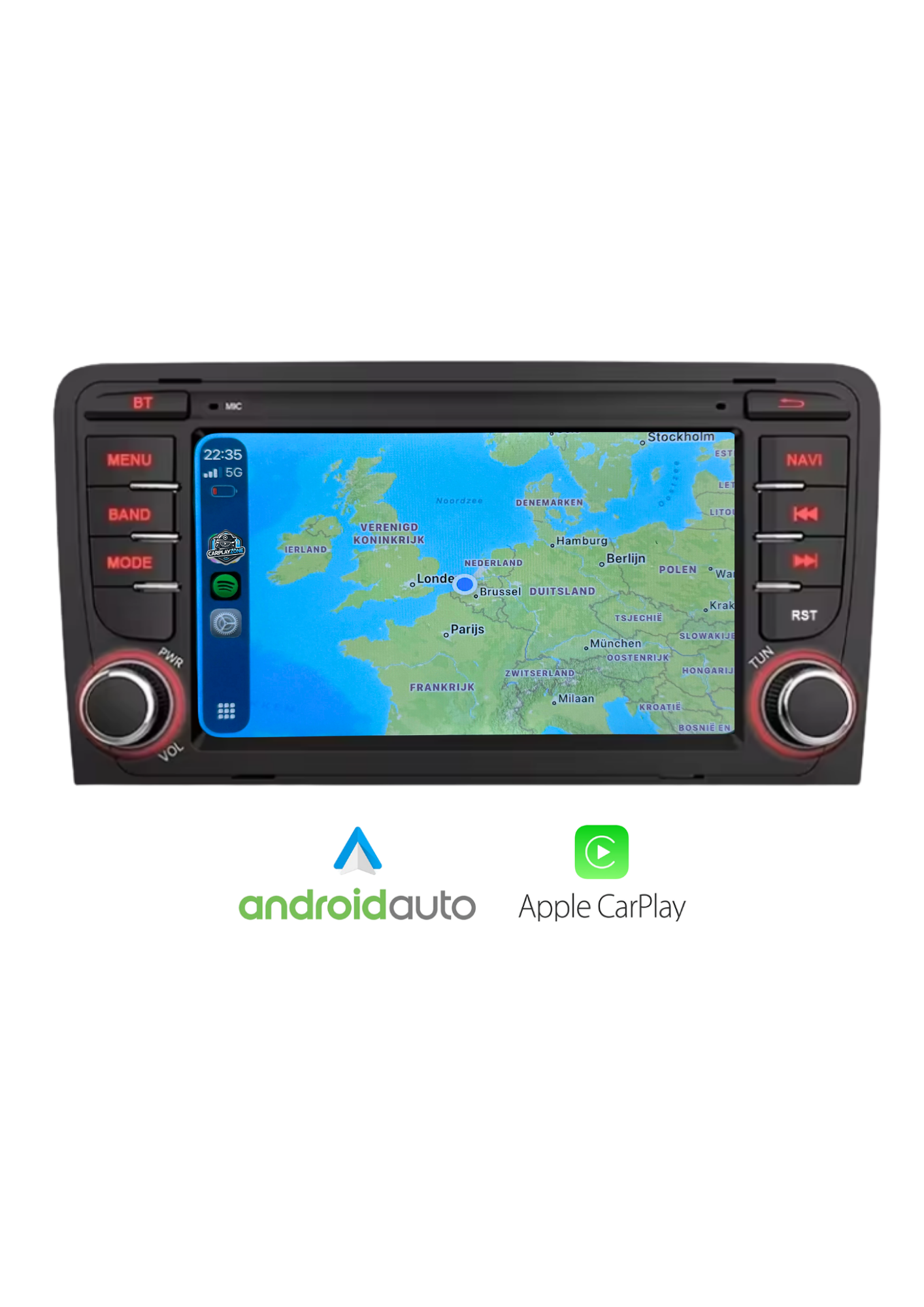 Volkswagen Bildschirm | Carplay und Android Auto kabellos | 2G-64 GB