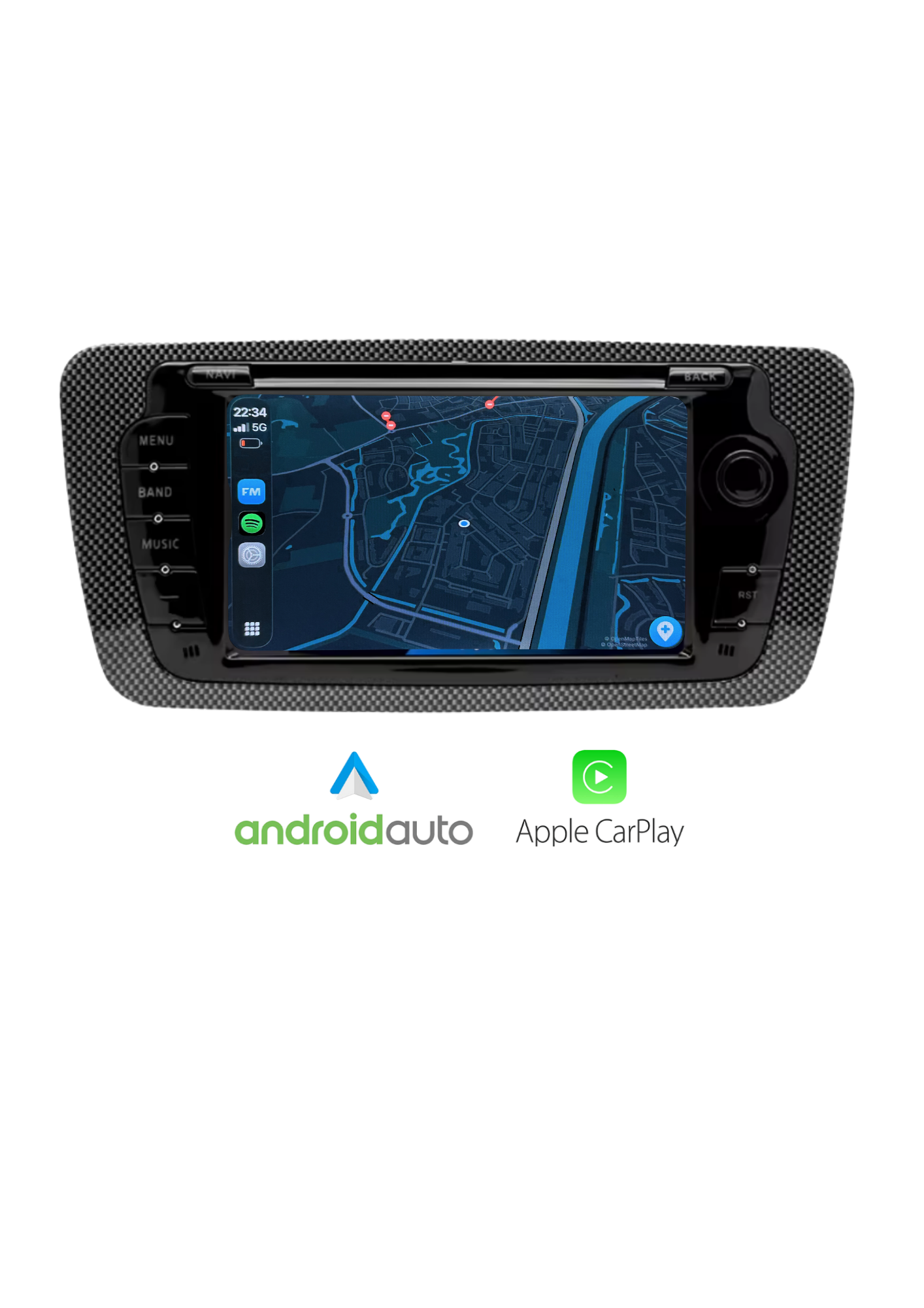 Seat Ibiza 7 Inch - CarPlay & Android auto - 64GB