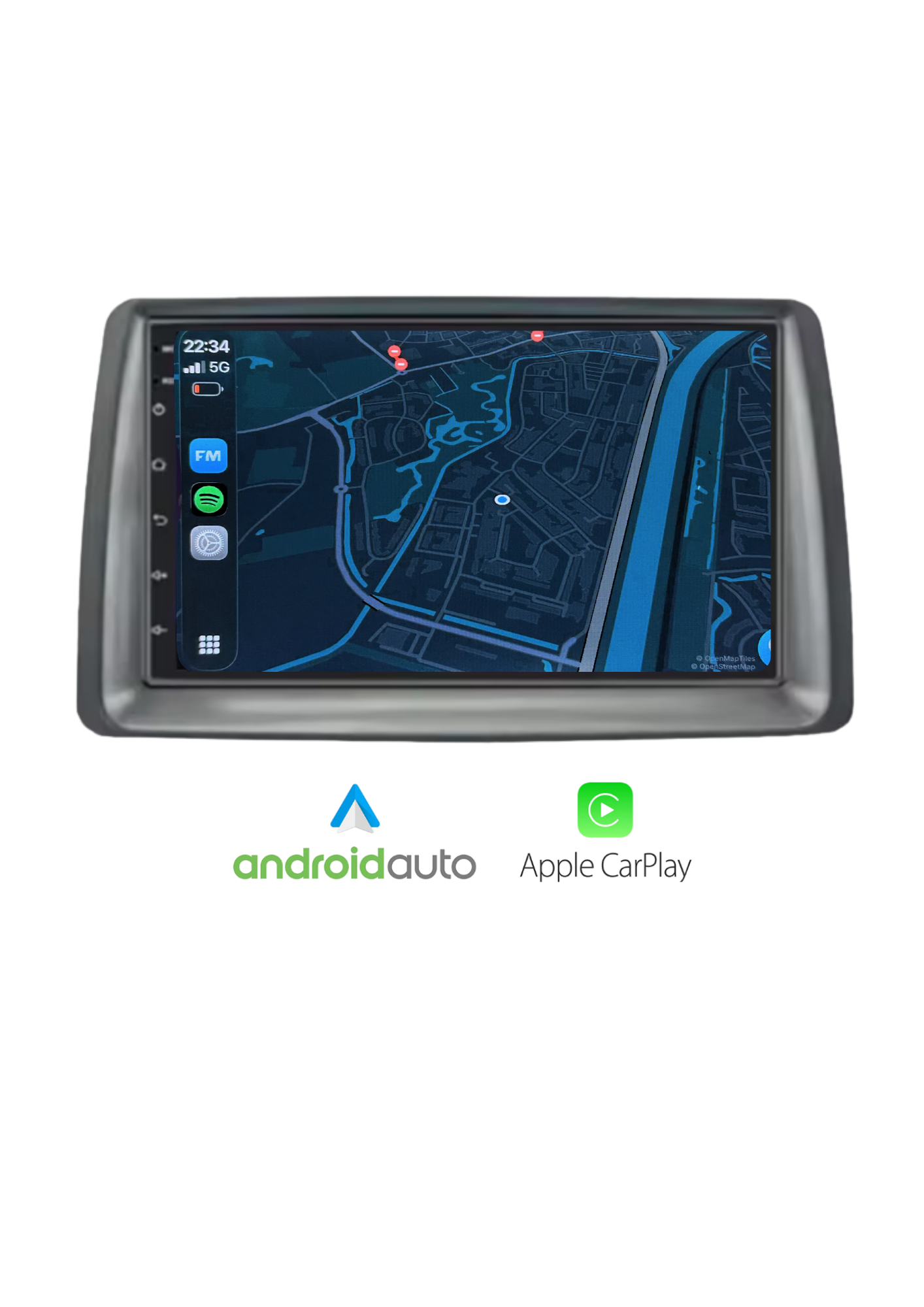 Fiat 500 screen 9 INCH | Wireless Carplay &amp; Android auto | 2G-64GB
