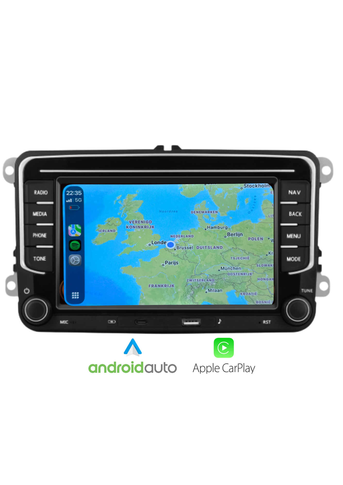 Seat scherm (New Model) | Carplay & Android auto draadloos |  64 GB