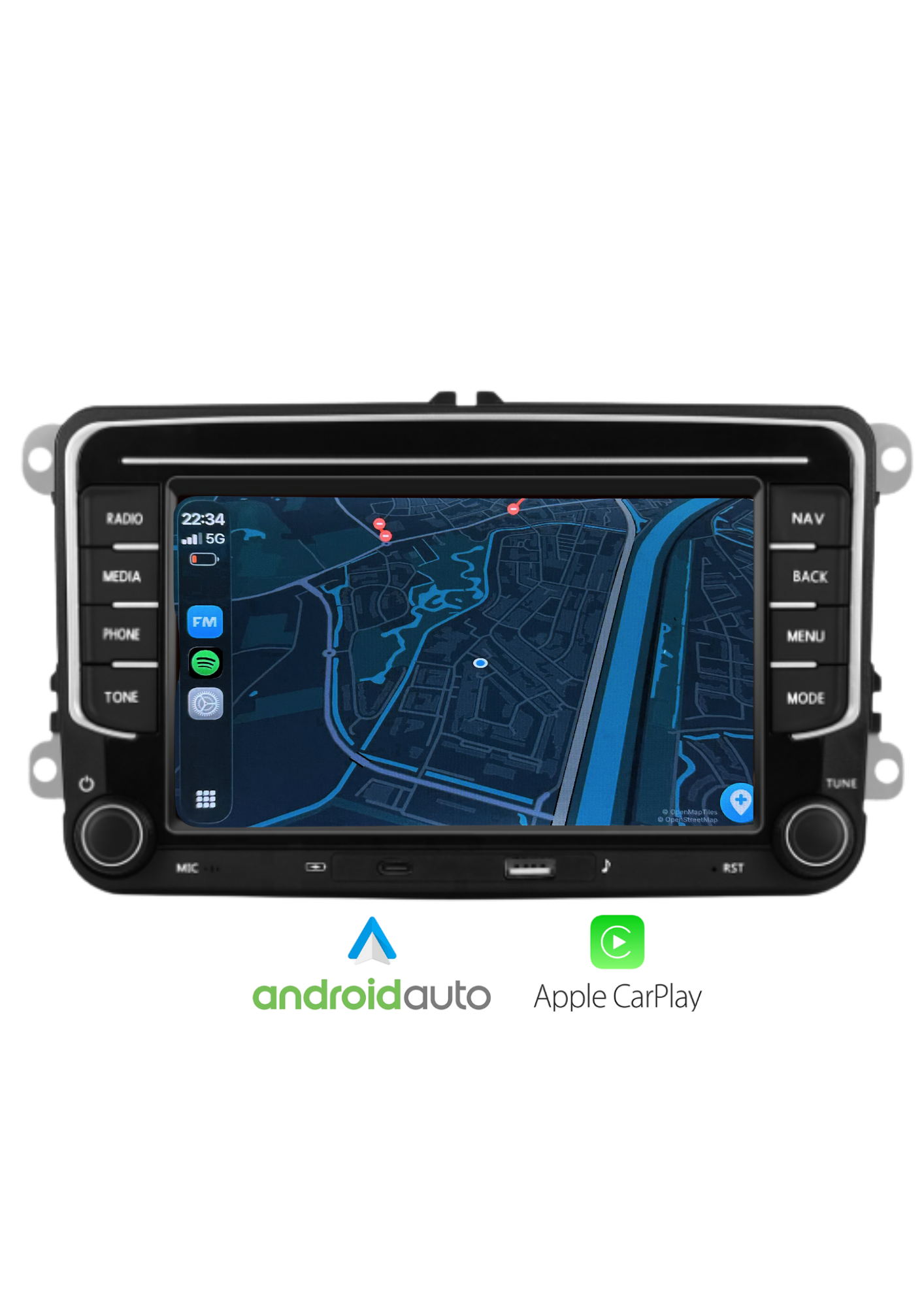 Seat scherm (New Model) | Carplay & Android auto draadloos |  64 GB