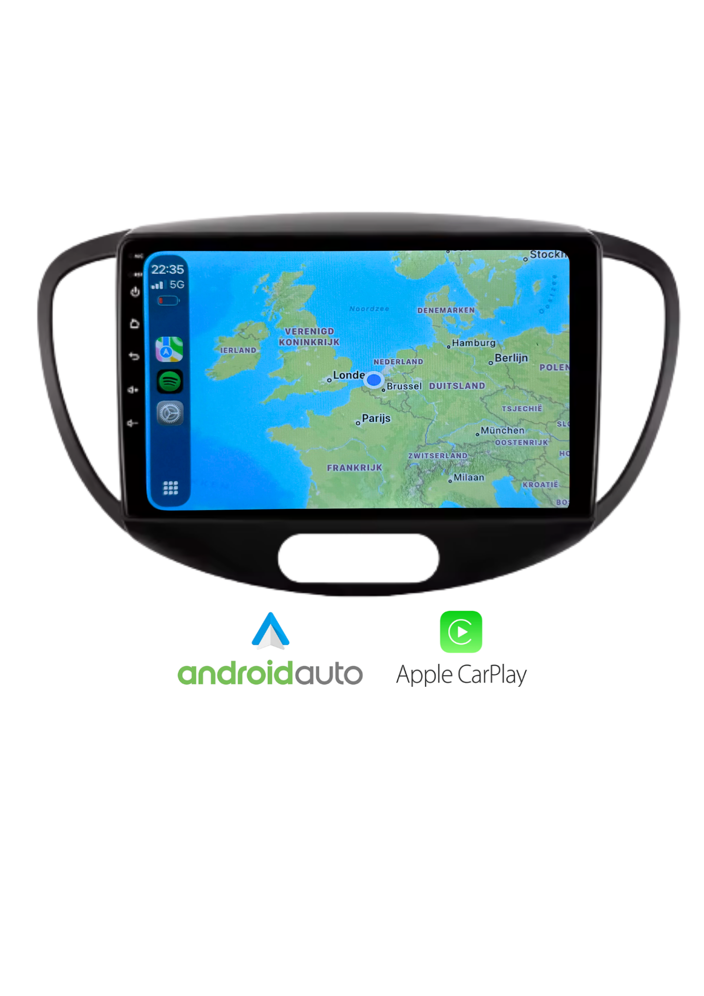 Fiat 500 Bildschirm 9 ZOLL | Kabelloses Carplay und Android Auto | 2G-64GB