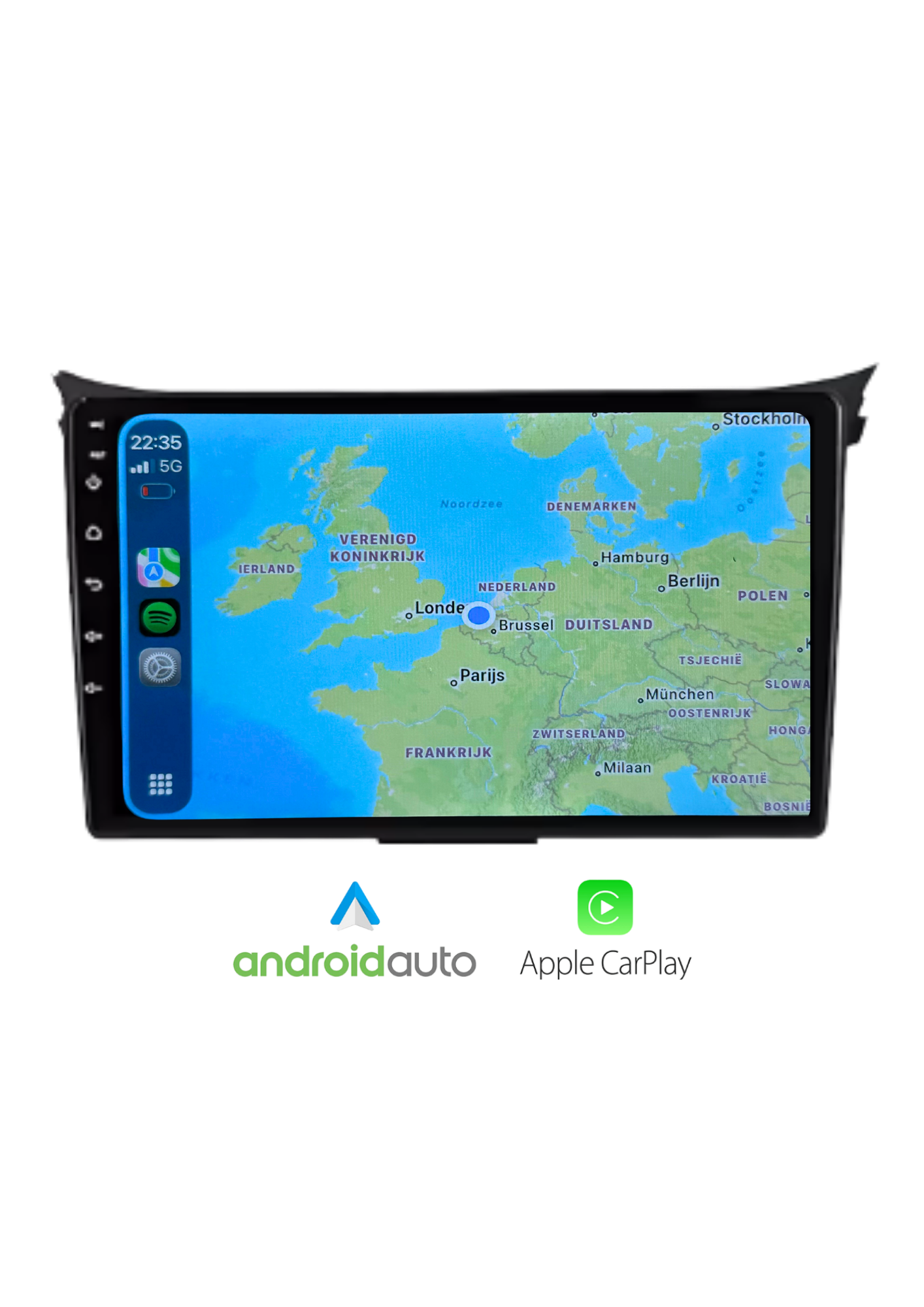 Fiat 500 Bildschirm 9 ZOLL | Kabelloses Carplay und Android Auto | 2G-64GB
