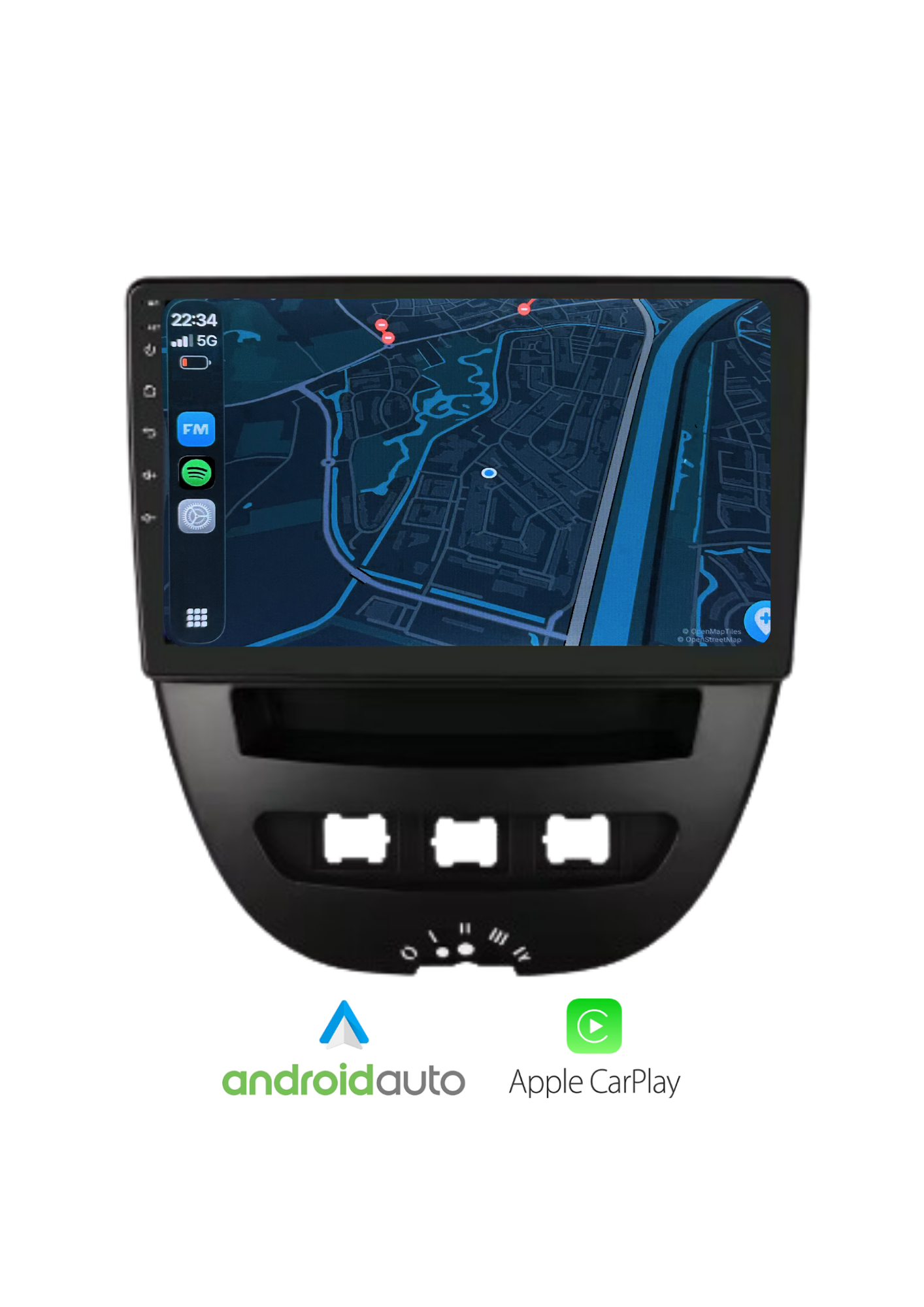 Toyota Aygo - Peugeot 107 - Citroën C1 - 2005-2014 | CarPlay & Android auto 64GB