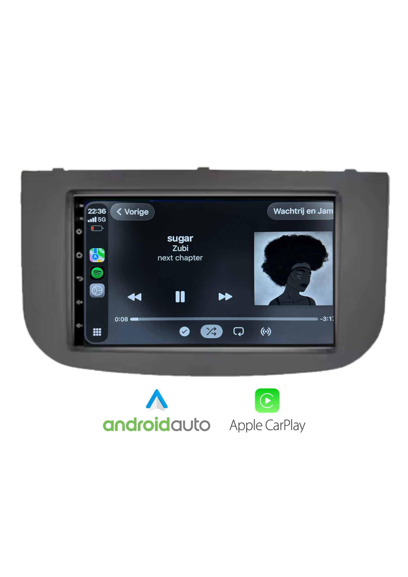 Fiat 500 Bildschirm 9 ZOLL | Kabelloses Carplay und Android Auto | 2G-64GB