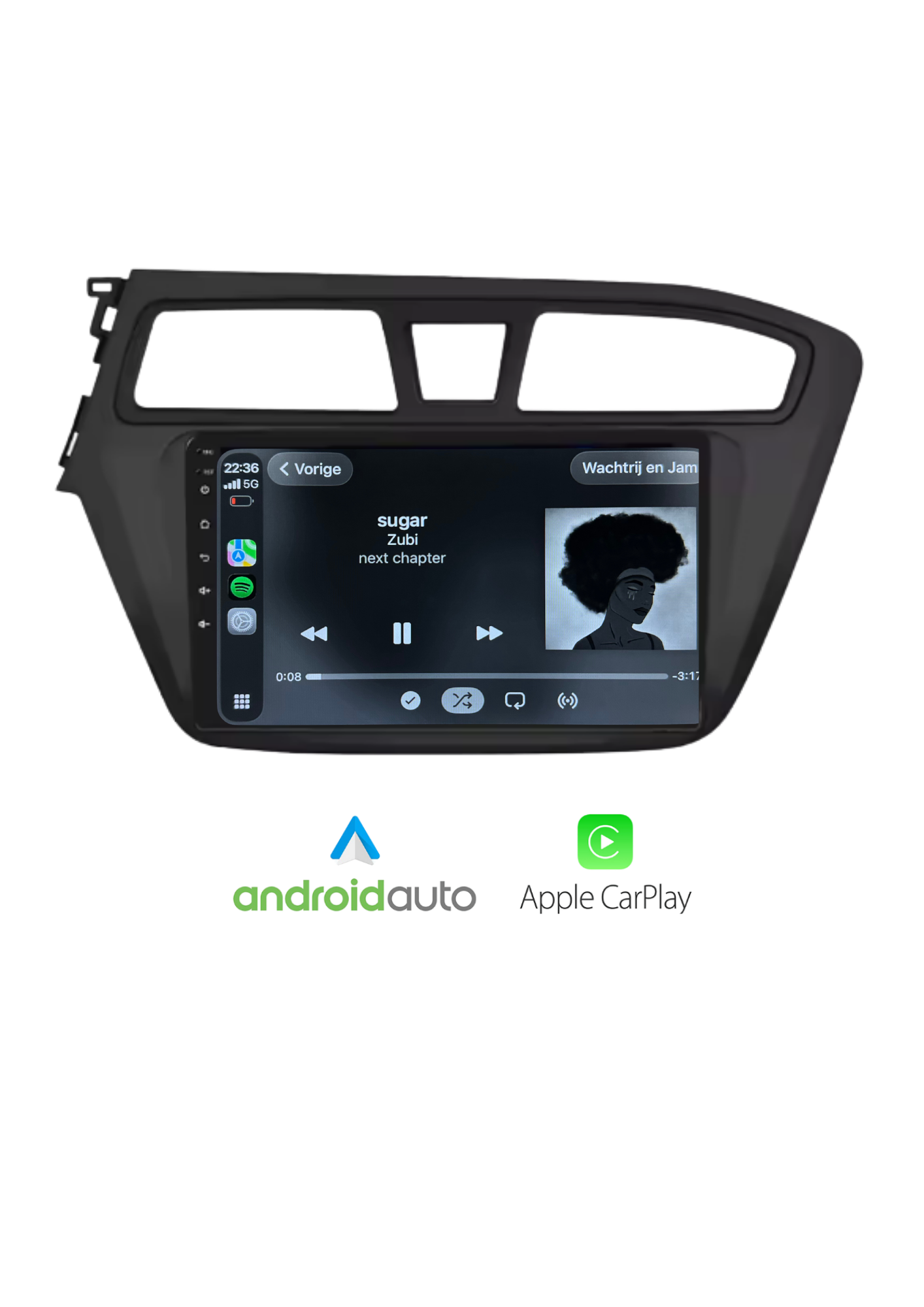 Fiat 500 Bildschirm 9 ZOLL | Kabelloses Carplay und Android Auto | 2G-64GB