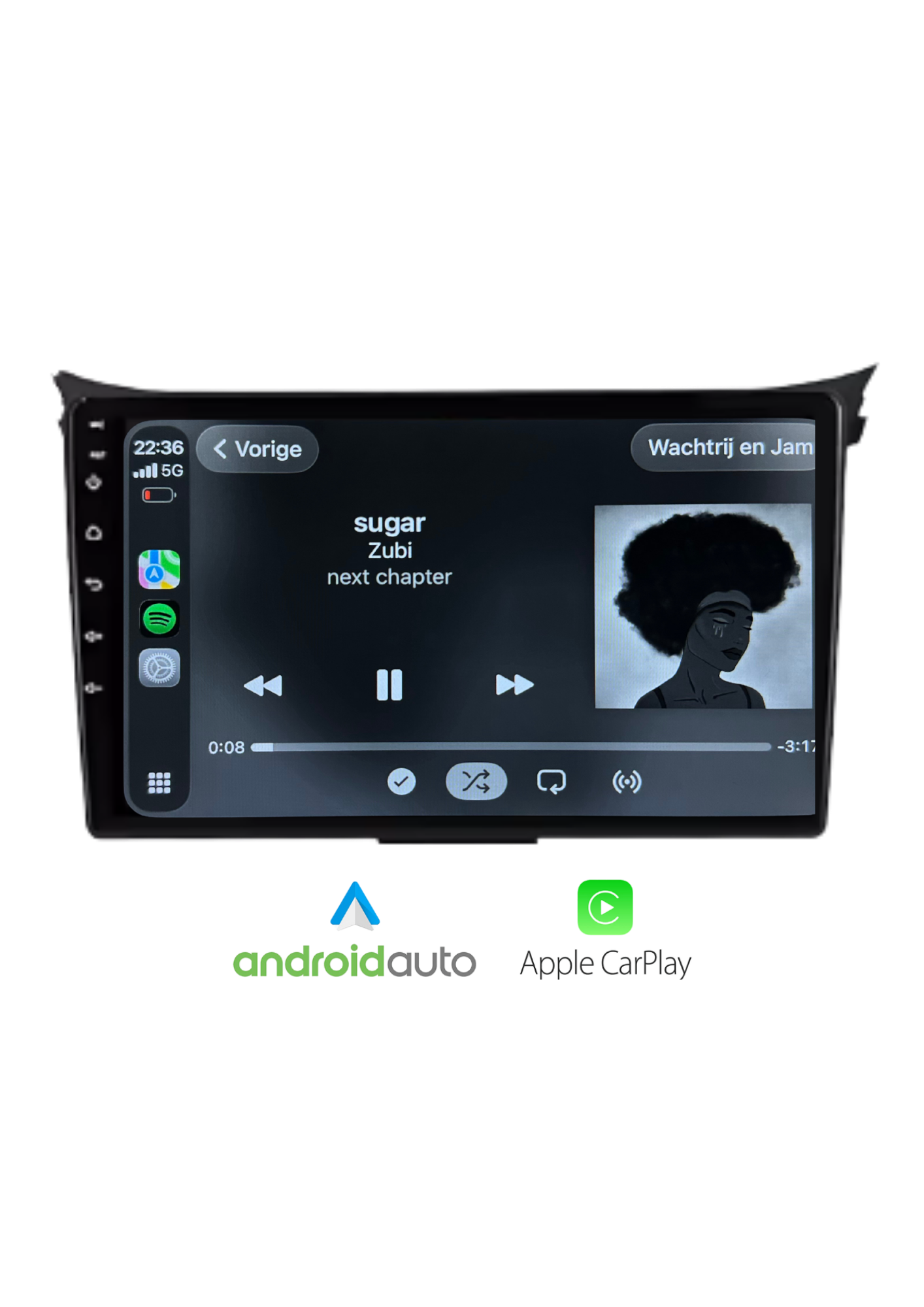 Fiat 500 Bildschirm 9 ZOLL | Kabelloses Carplay und Android Auto | 2G-64GB