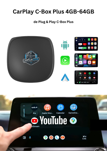 CarPlayZone® C-Box Plus Ai Box (4 GB – 64 GB)
