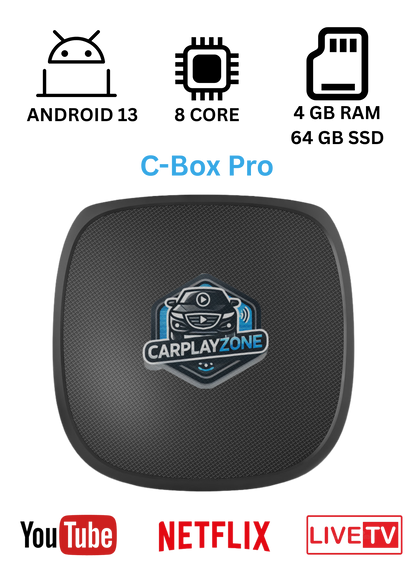 CarPlayZone® C-Box Plus Ai Box (4 GB – 64 GB)