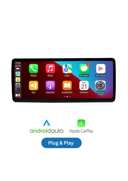 Volkswagen-Bildschirm (neuer Look) | Carplay und Android Auto kabellos | 64 GB